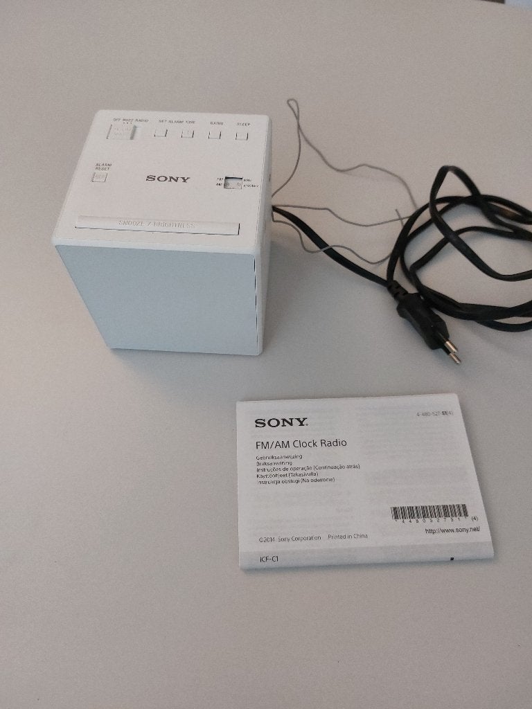 Sony ICF-C1 wekkerradio, Ophalen of Verzenden, Gebruikt, Digitaal