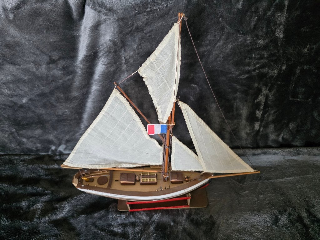 Jolie Brise Le Havre modelbouwvaartuig, gebruikt, gemonteerd, Ophalen of Verzenden, Gebruikt, 1:32 tot 1:50, Overige merken