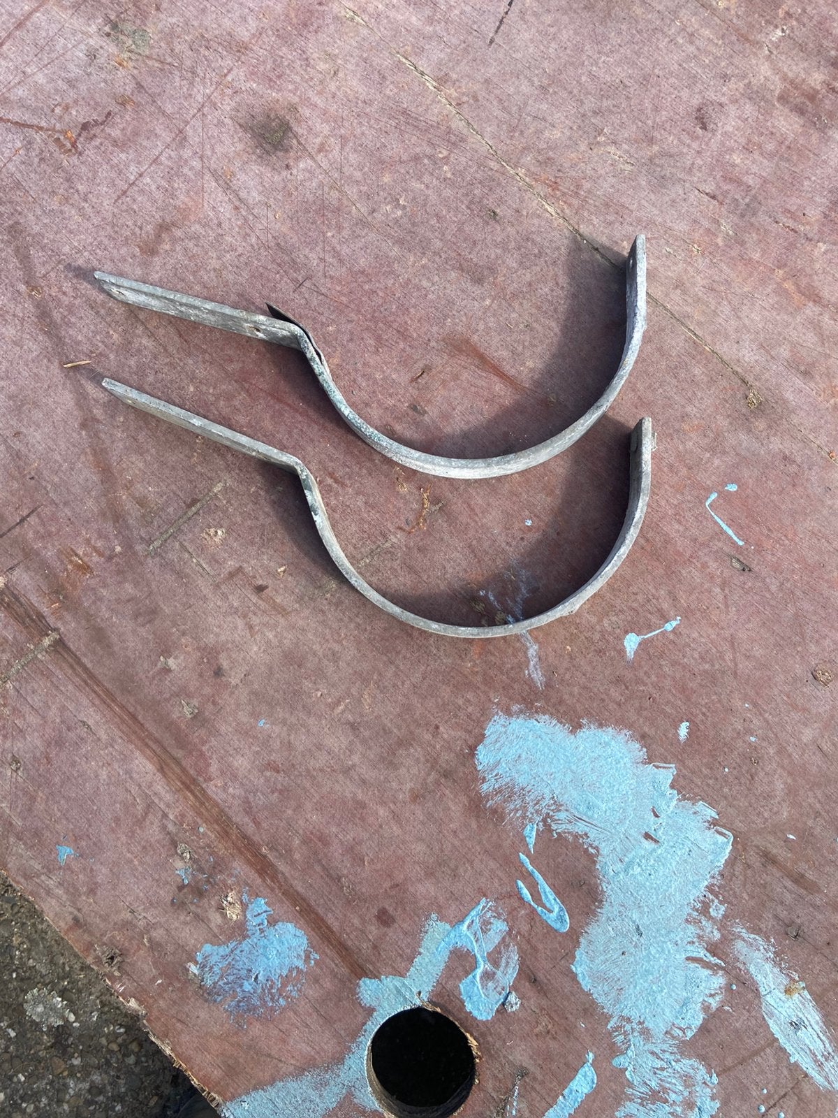 Goot beugels, Ophalen, Gebruikt, 250 mm of meer