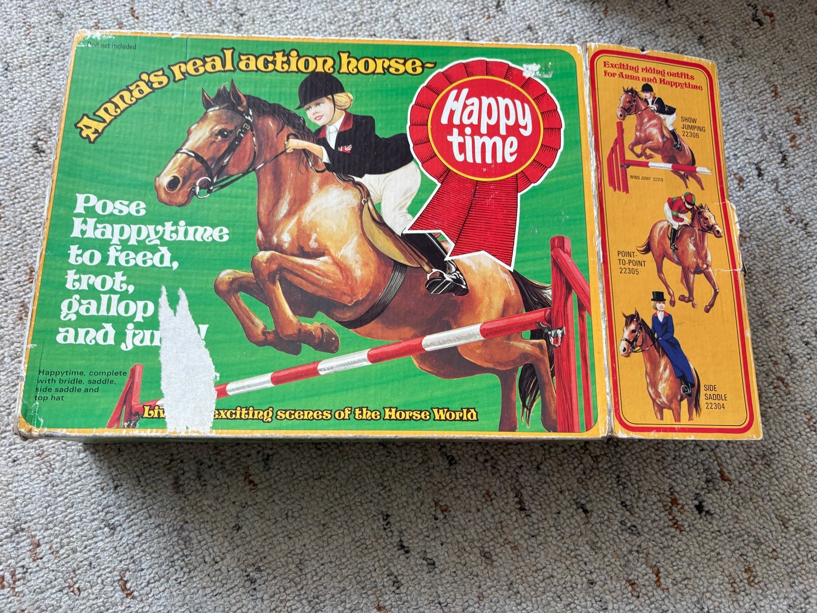 Vintage Anna's Real Action Horse & Competition Jump, Kinderen en Baby's, Ophalen, Gebruikt, Overige typen
