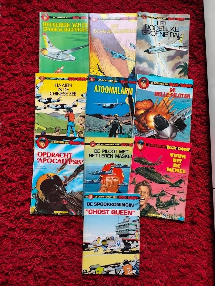 Stripboeken Buck Danny ( 10 stuks ), Meerdere stripboeken, Ophalen of Verzenden, Gelezen