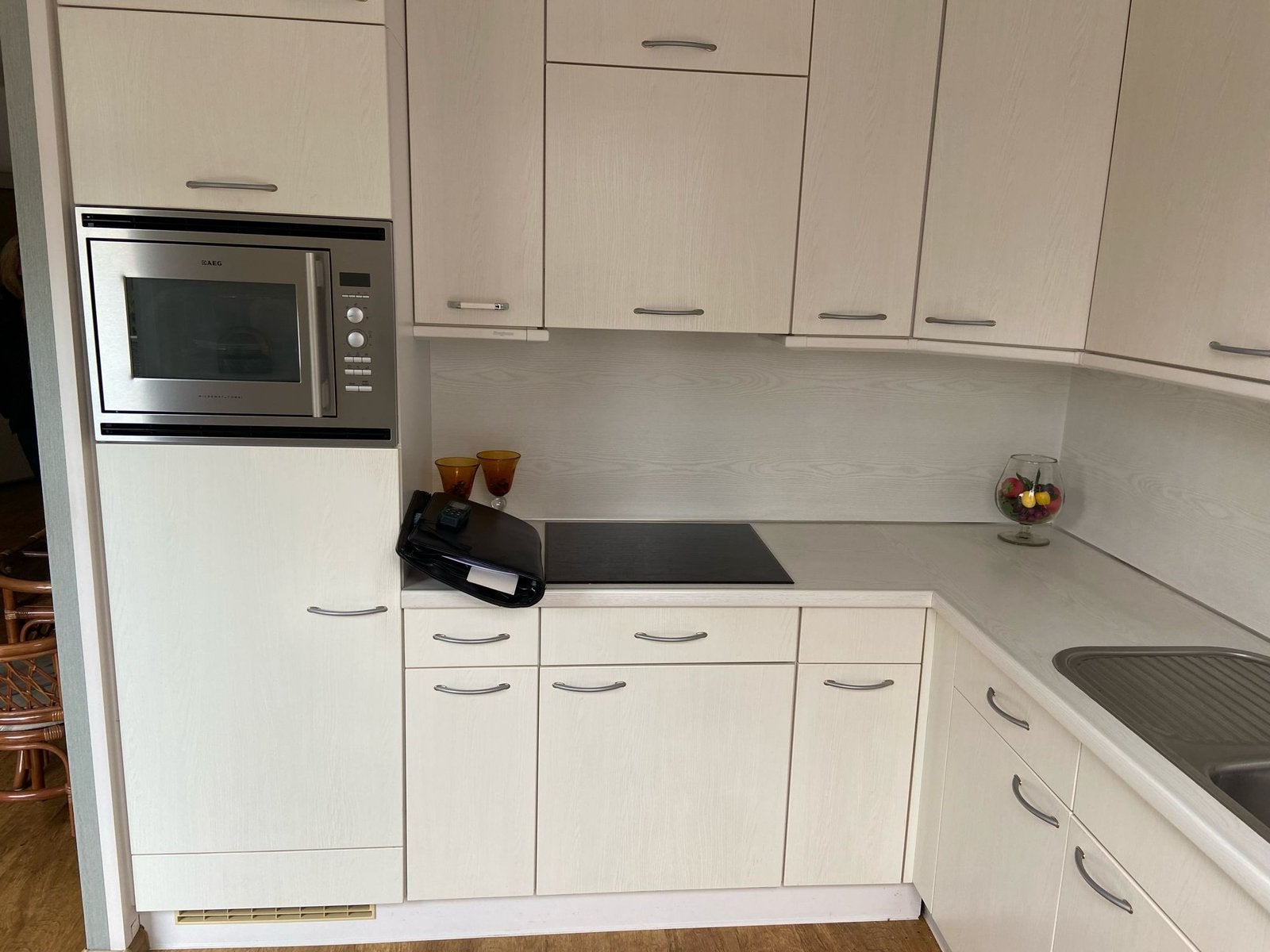 Keuken, Ophalen, Zo goed als nieuw, Wit, Hoekkeuken