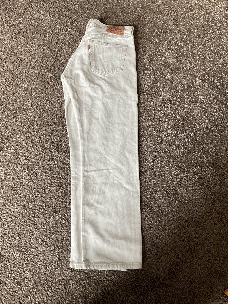 Levi’s 501 jeans maat 33/30, Wit, Ophalen of Verzenden, W33 - W36 (confectie 42/44), Gedragen