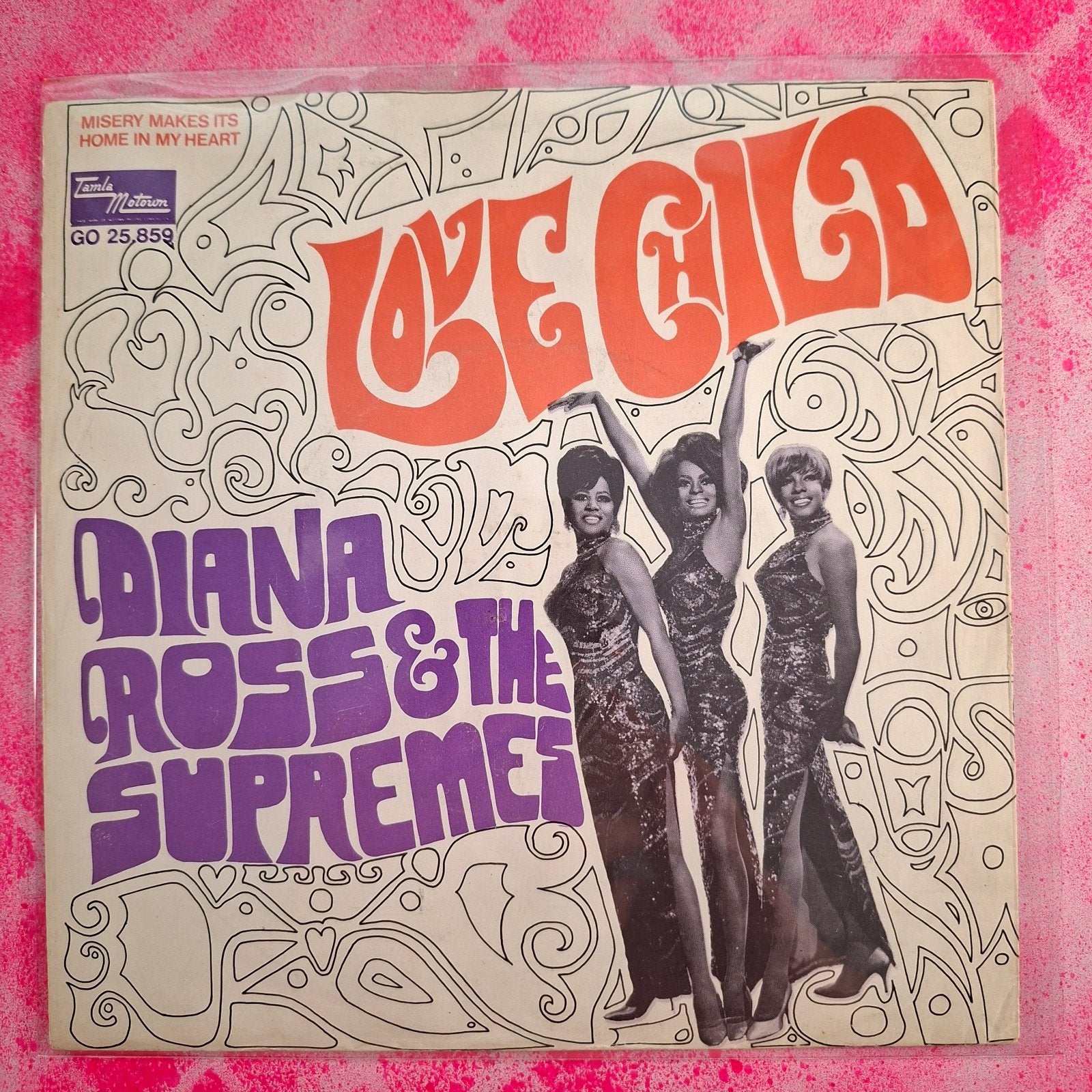 Diana Ross and the Supremes Love Child single.        Star45, 7 inch, Ophalen of Verzenden, Zo goed als nieuw, Inclusief binnenhoes