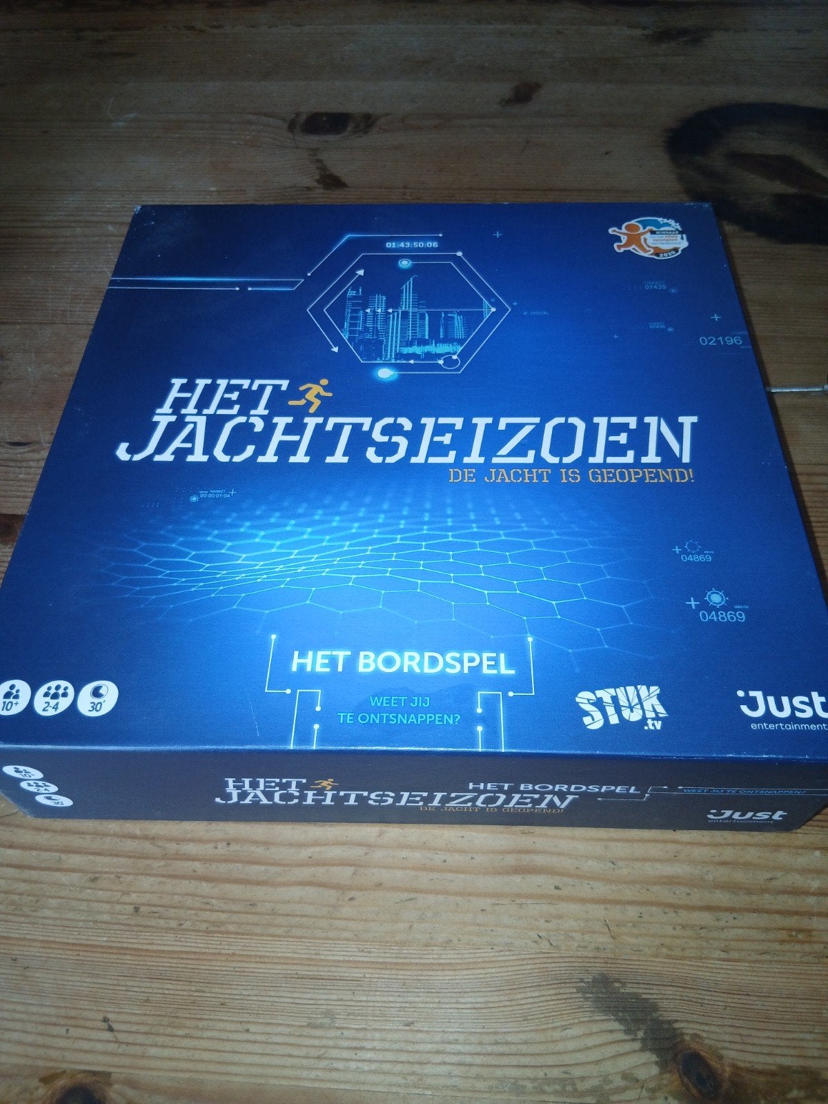 Het Jachtseizoen: Het Bordspel - STUK.TV Editie, Drie of vier spelers, Ophalen of Verzenden, Zo goed als nieuw, Just Entertainment