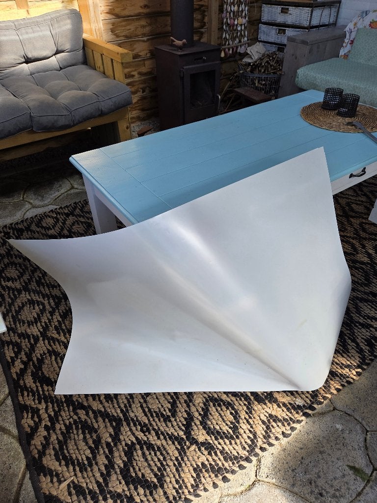 Plexiglas Polycarbonaat Plastic. 121,5cm x 68,5cm x 0,1mm, Ophalen, Zo goed als nieuw, Kunststof