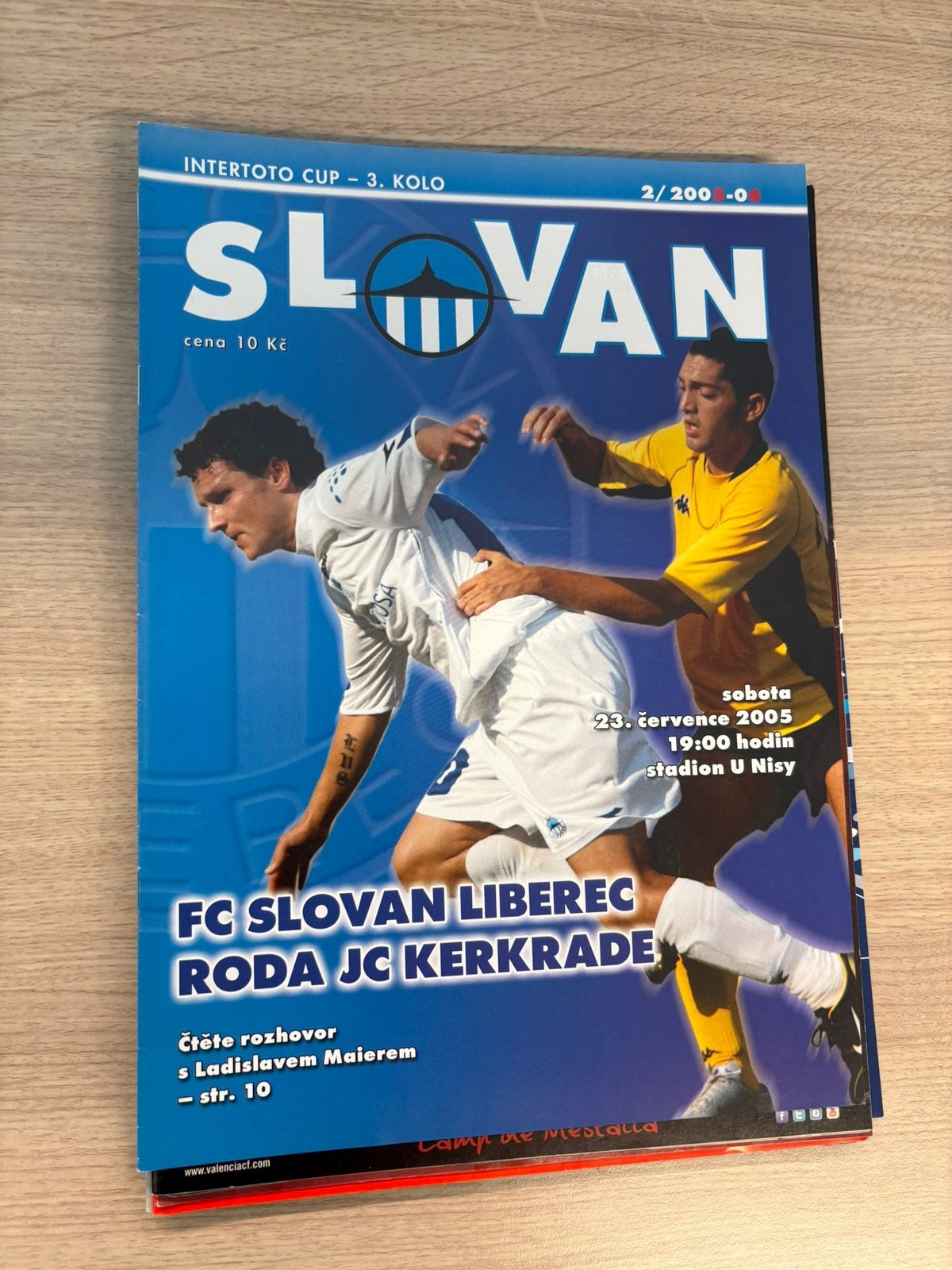 Programmaboekje Slovan Liberec - Roda JC, Verzamelen, Sportartikelen en Voetbal, Ophalen of Verzenden, Zo goed als nieuw, Roda JC