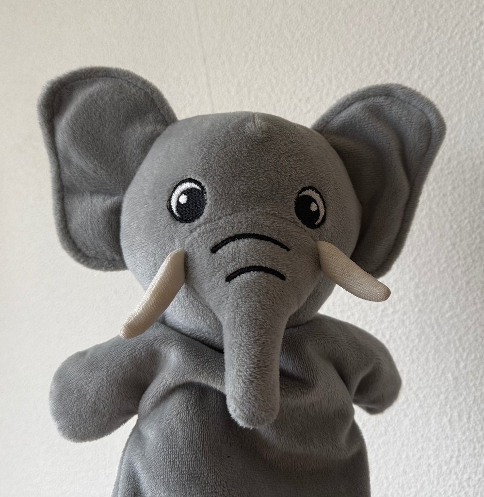 Handpop Olifant, Ophalen of Verzenden, Zo goed als nieuw, Grijs, Olifant