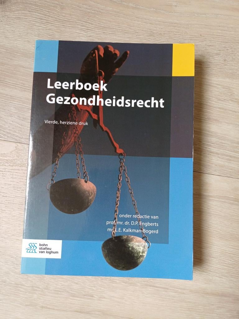 Leerboek gezondheidsrecht, Ophalen of Verzenden, Zo goed als nieuw