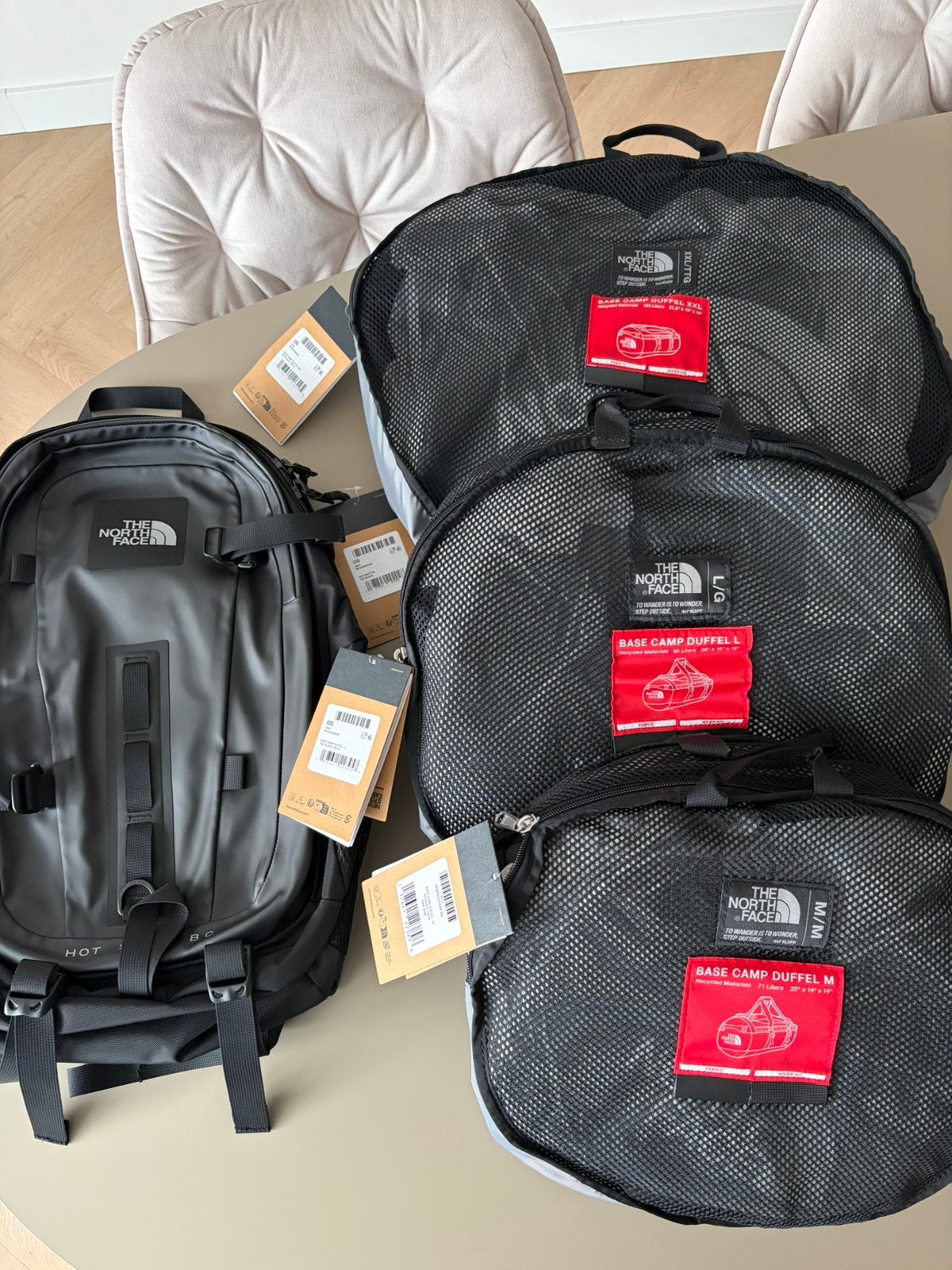 The North Face Tassen Set Zwart Nieuw, Ophalen, Nieuw, Overige materialen, Minder dan 50 cm