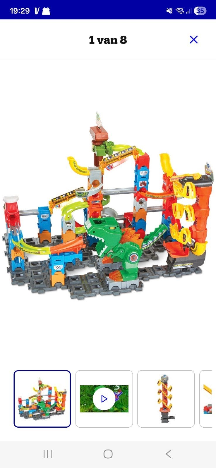 VTECH Dino Knikkerbaan, Ophalen, Zo goed als nieuw, Handmatig, Overige merken
