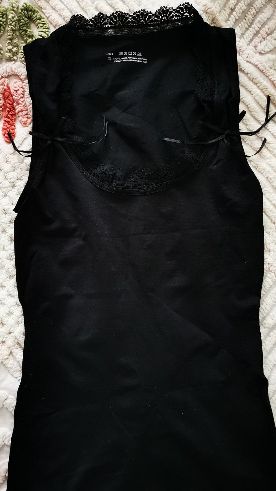 Hema corrigerend hemd schouderband zwart XL, Hema, Ophalen of Verzenden, Zwart, Hemd