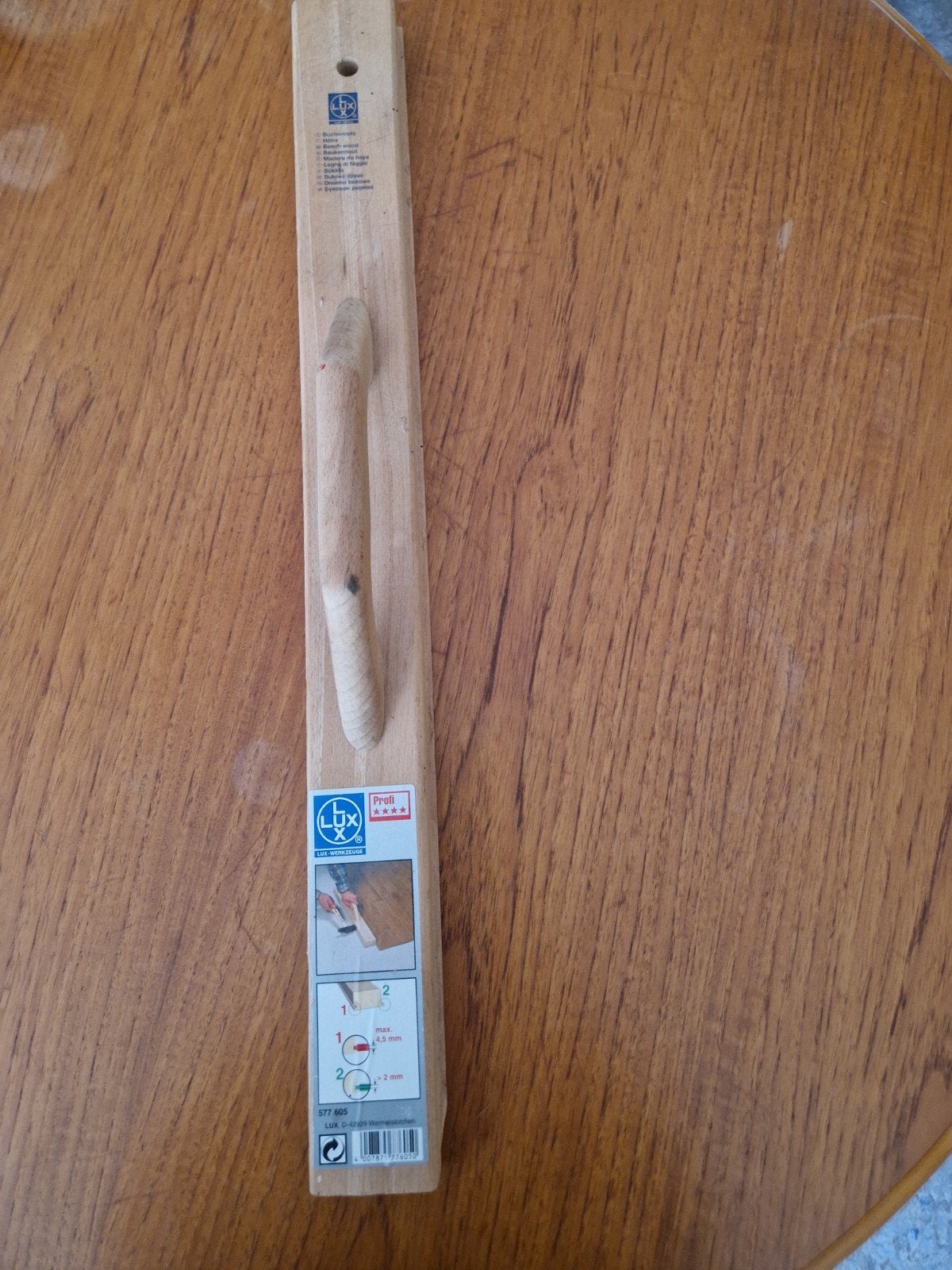 LUX slaghout/vloerblok voor laminaat, massief beuken 60 cm, Overige materialen, Gebruikt, Overige typen, Ophalen of Verzenden