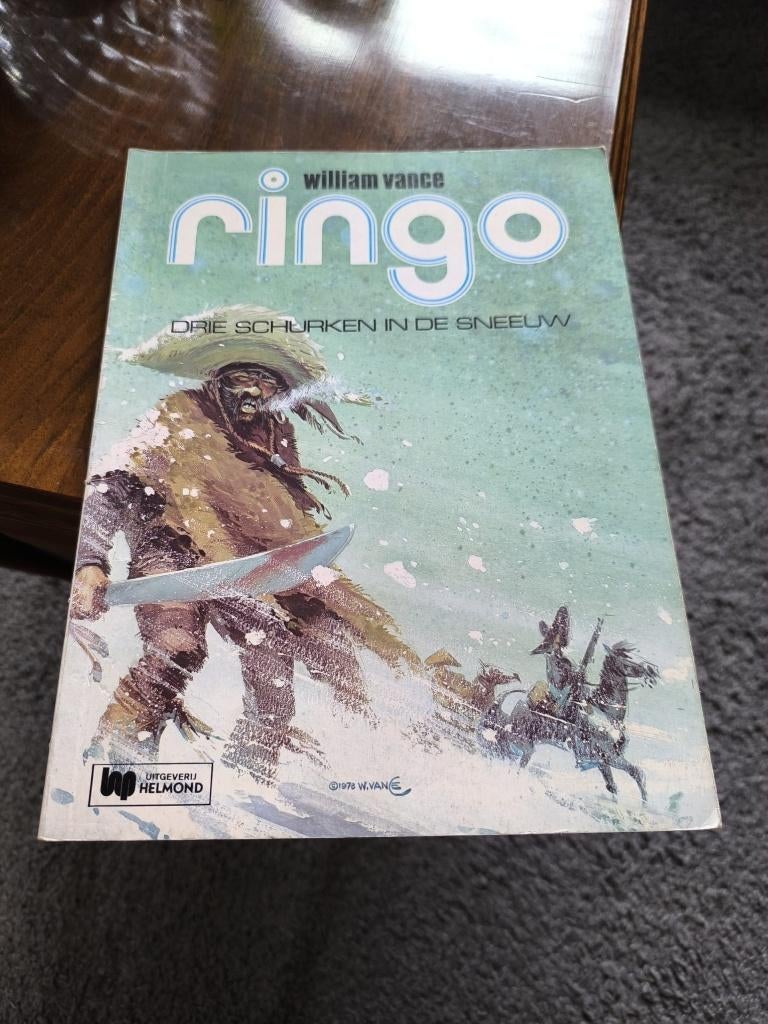 Ringo - "Drie Schurken in de Sneeuw", Boeken, Stripboeken, Gelezen, William Vance, Eén stripboek, Ophalen of Verzenden