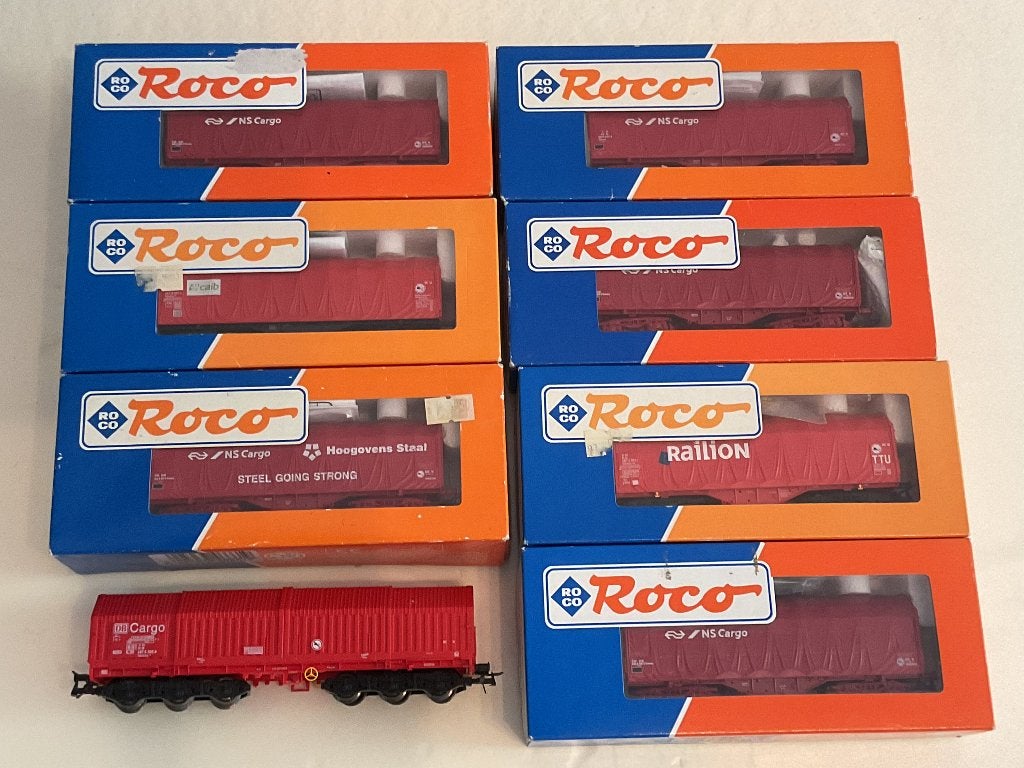 7 Shimmns wagons in ovp en 1staalwagon zonder ovp., Gelijkstroom, Wagon, Ophalen of Verzenden, Zo goed als nieuw