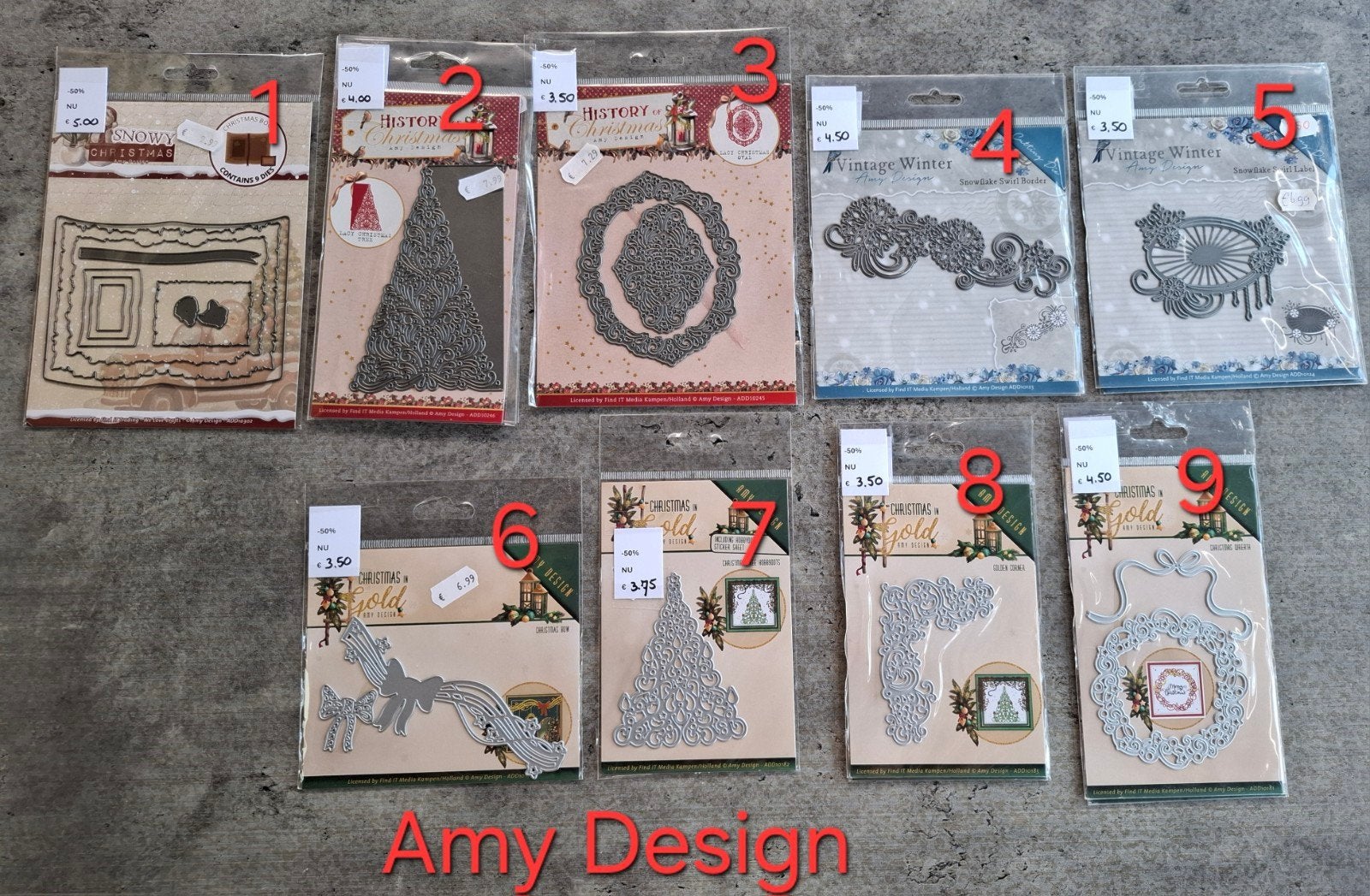 KERST SNIJMALLEN Amy. NIEUW NU HALVE PRIJS v.a€ 3.50, Ophalen of Verzenden, Nieuw, Kerst, Pons of Mal