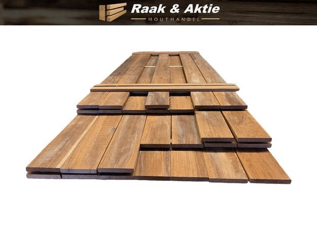 Geschaafde Hardhouten planken 20x140 mm - nr: HP3, Ophalen, Planken, Nieuw, Hardhout