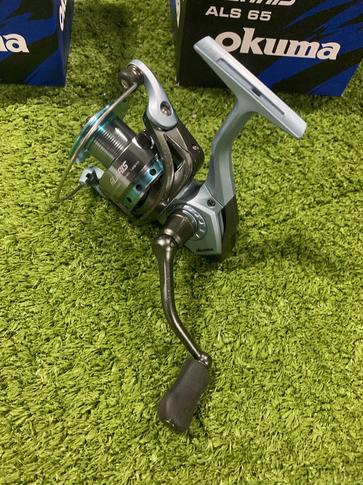 Nieuwe Okuma Altera 6500 molen, 4 lagers & aluminium spoel, Ophalen of Verzenden, Nieuw, Molen