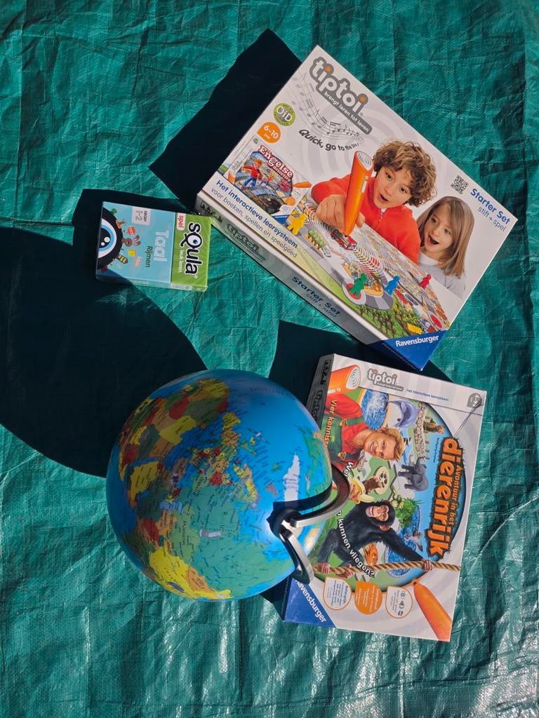 Tiptoi Starter Set, Dierenrijk & Wereldbol + 1pen en oplader, Ophalen, Zo goed als nieuw, Overige typen, Met geluid
