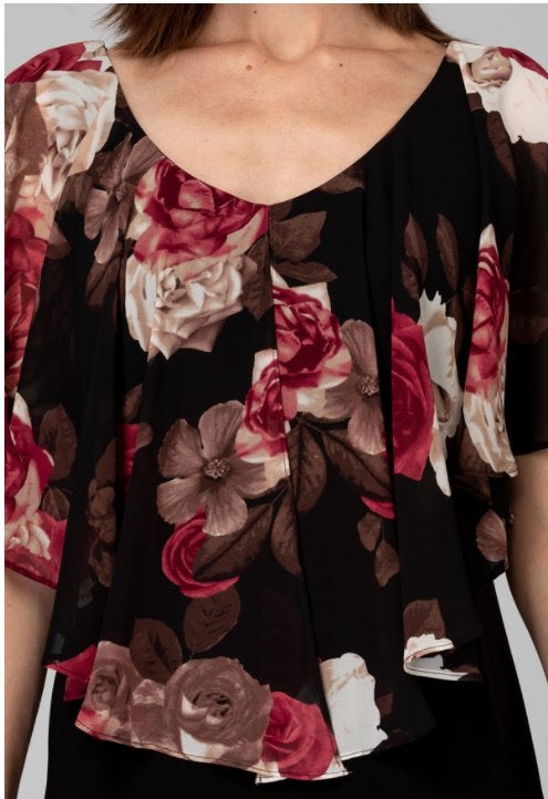 Joseph Ribkoff schitterende jurk chiffon overlaag mt 48, Kleding | Dames, Meerkleurig, ., Maat 46/48 (XL) of groter, Joseph Ribkoff