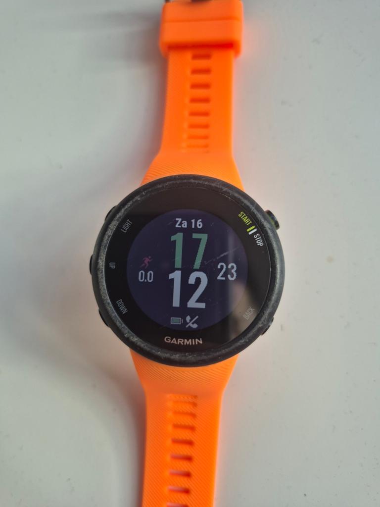 Garmin Forerunner45 GPS sporthorloge - Oranje, Gebruikt, Garmin, Oranje, Ophalen of Verzenden