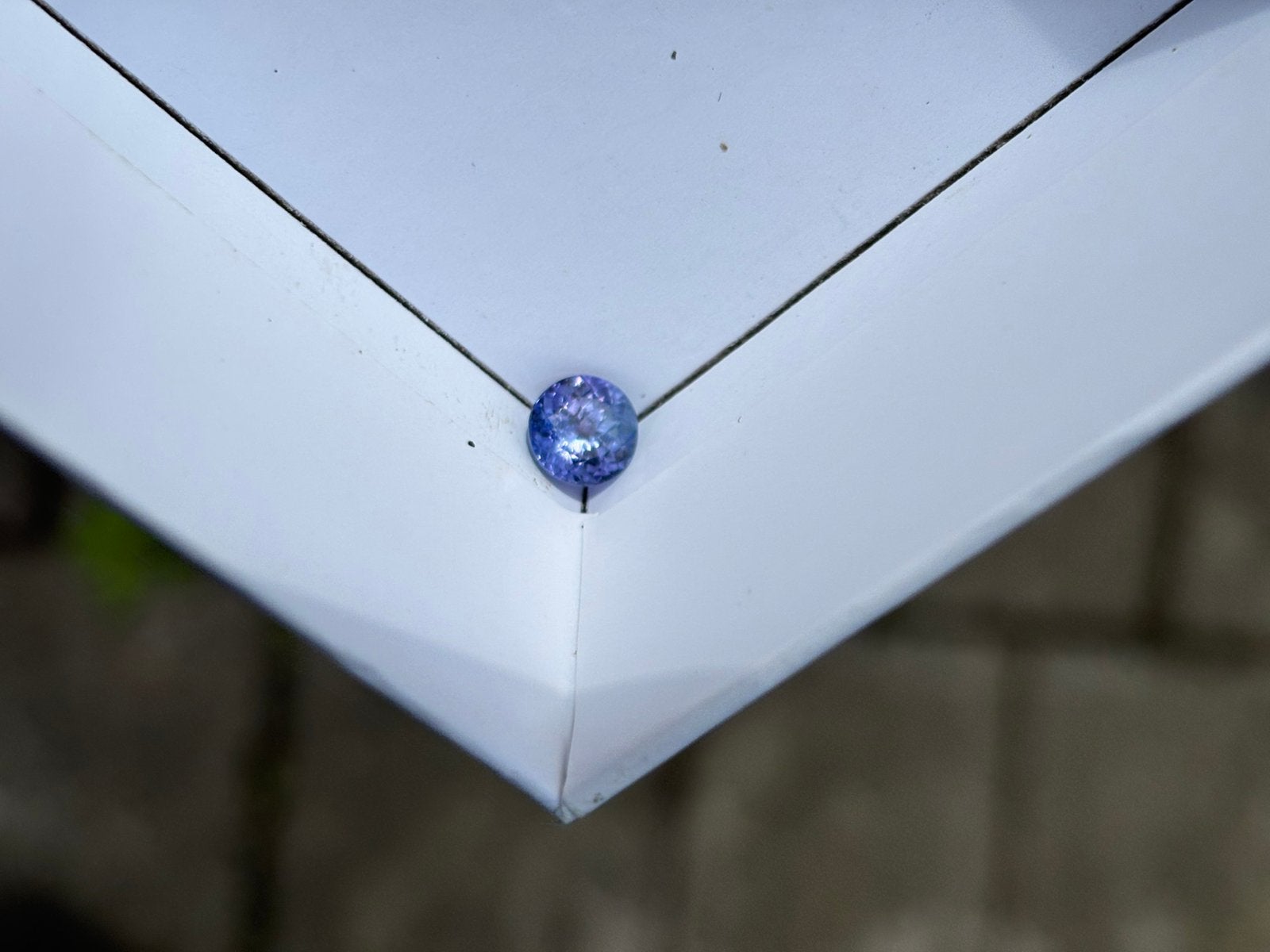 2.10 ct Ronde Tanzaniet met IGI Certificaat, Ophalen of Verzenden, Nieuw