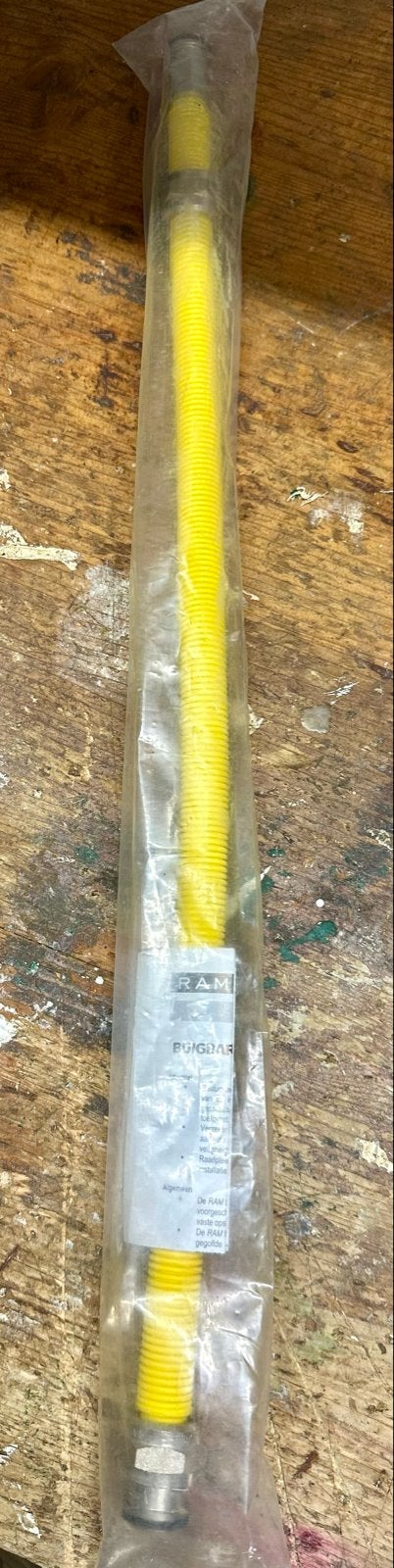 RAMINEX Buigbare RVS Gele Gasleiding - Nieuw in Verpakking, Ophalen of Verzenden, Nieuw, Overige merken, Kabel of Snoer