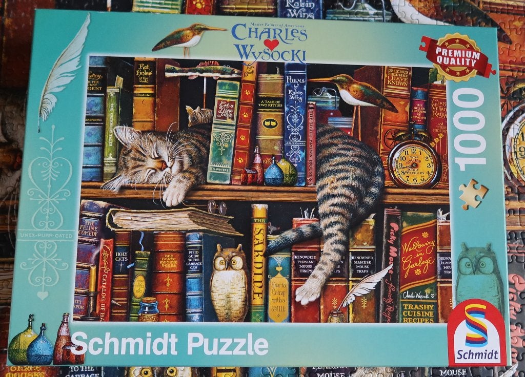Legpuzzel Schmidt – 1000 stukjes –Frederick de letterkundige, Ophalen of Verzenden, 500 t/m 1500 stukjes, Zo goed als nieuw, Legpuzzel