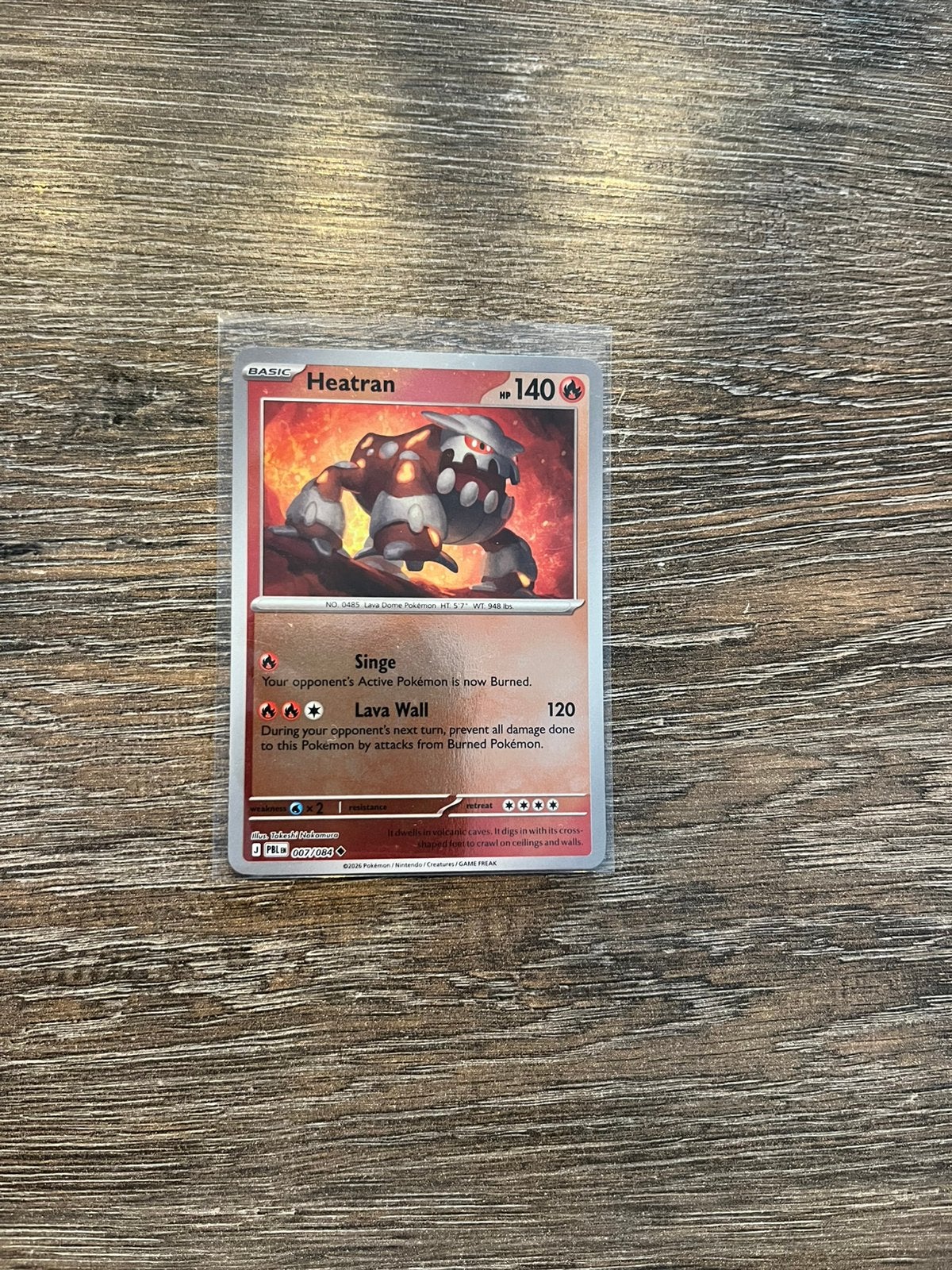 Heatran PBL 007/084 reverse holo, Ophalen of Verzenden, Zo goed als nieuw