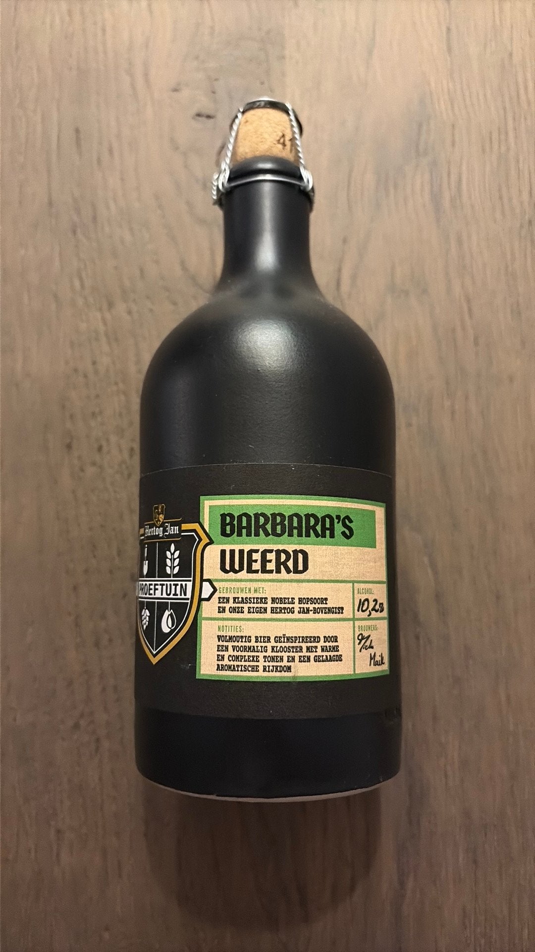 Hertog Jan Proeftuin “barbara’s weerd”, Verzamelen, Verzenden, Zo goed als nieuw, Flesje(s), Hertog Jan