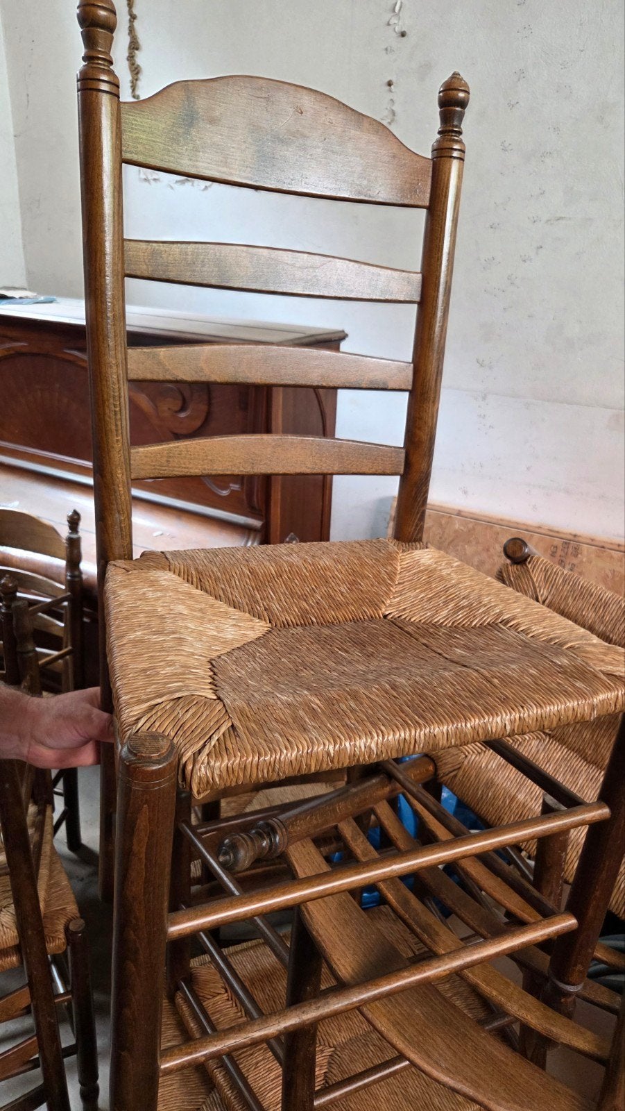 antiek kerk stoelen €5, Antiek en Kunst, Ophalen