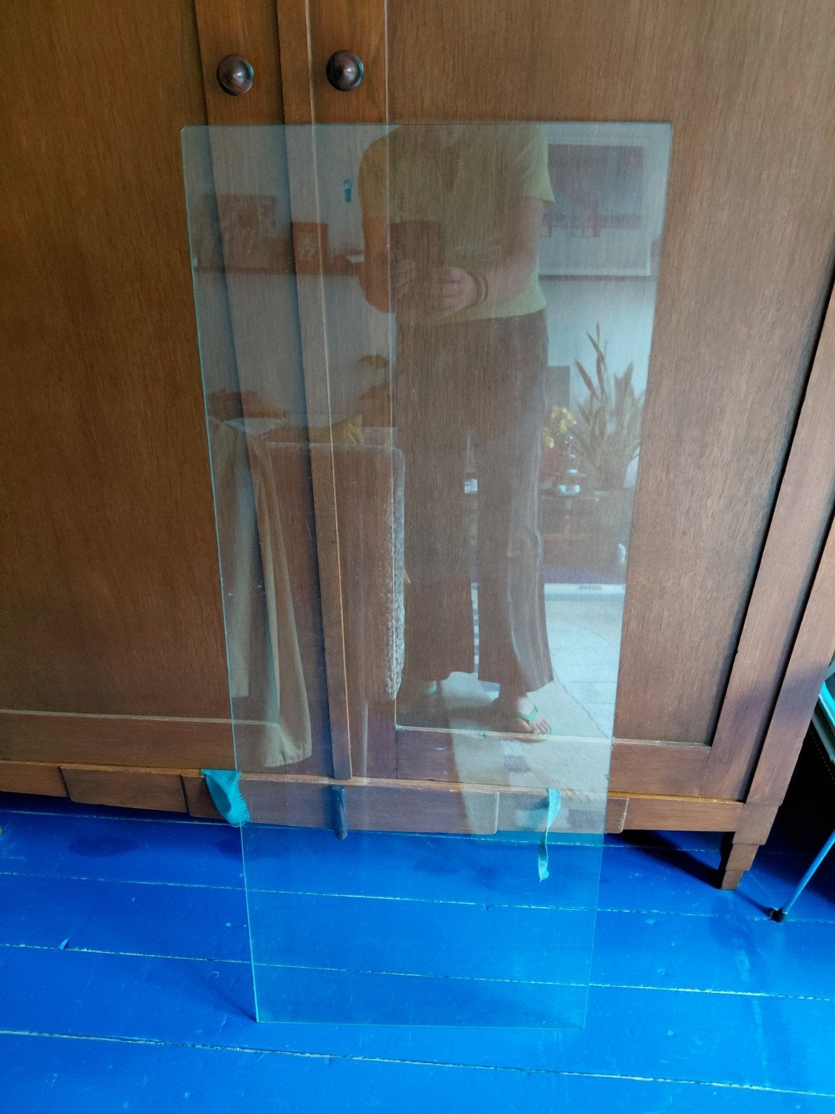 Glasplaat. 108x44 cm. 4mm dik, Ophalen, Minder dan 80 cm, Glasplaat