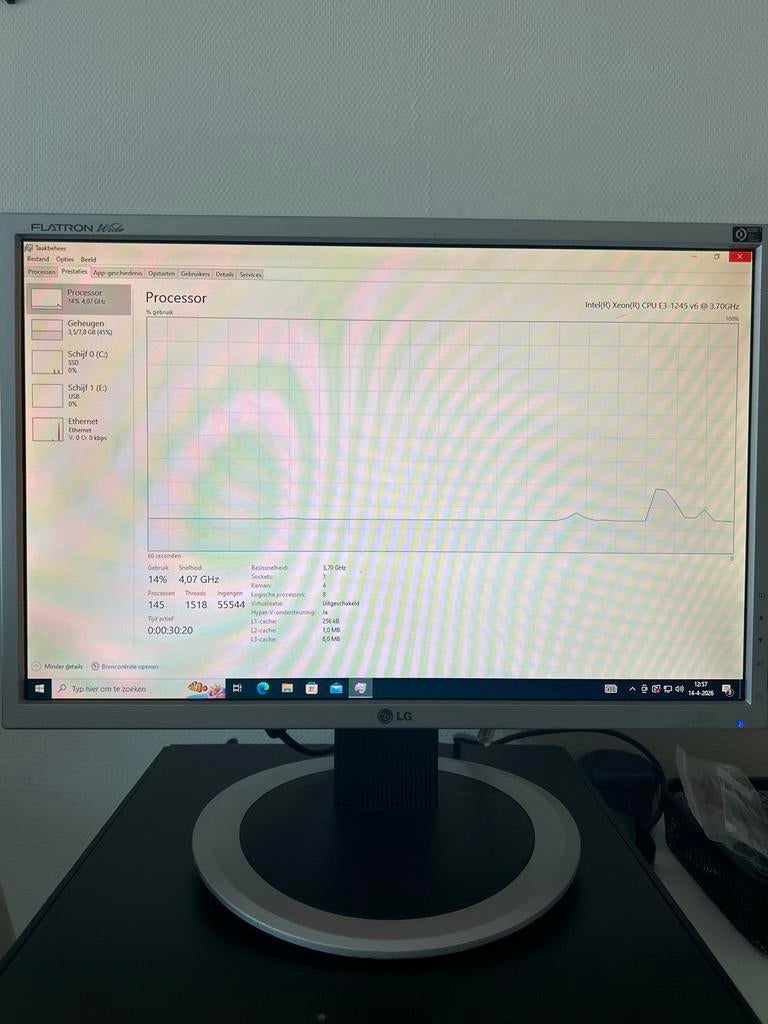 HP Z240 Workstation | Xeon E3-1245 v6 | 8GB DDR4 | 256GB NVM, Gebruikt, 8 GB, Ophalen of Verzenden, SSD