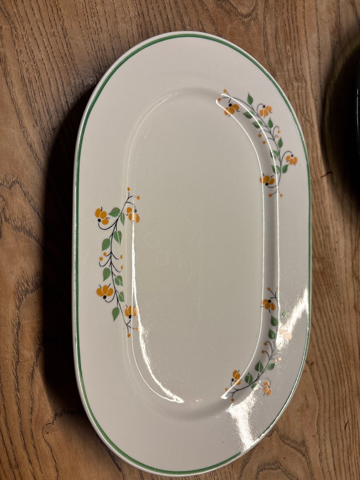Ovale schaal met bloemmotief - Wawel Porselein, Antiek en Kunst, Antiek | Servies los, Ophalen