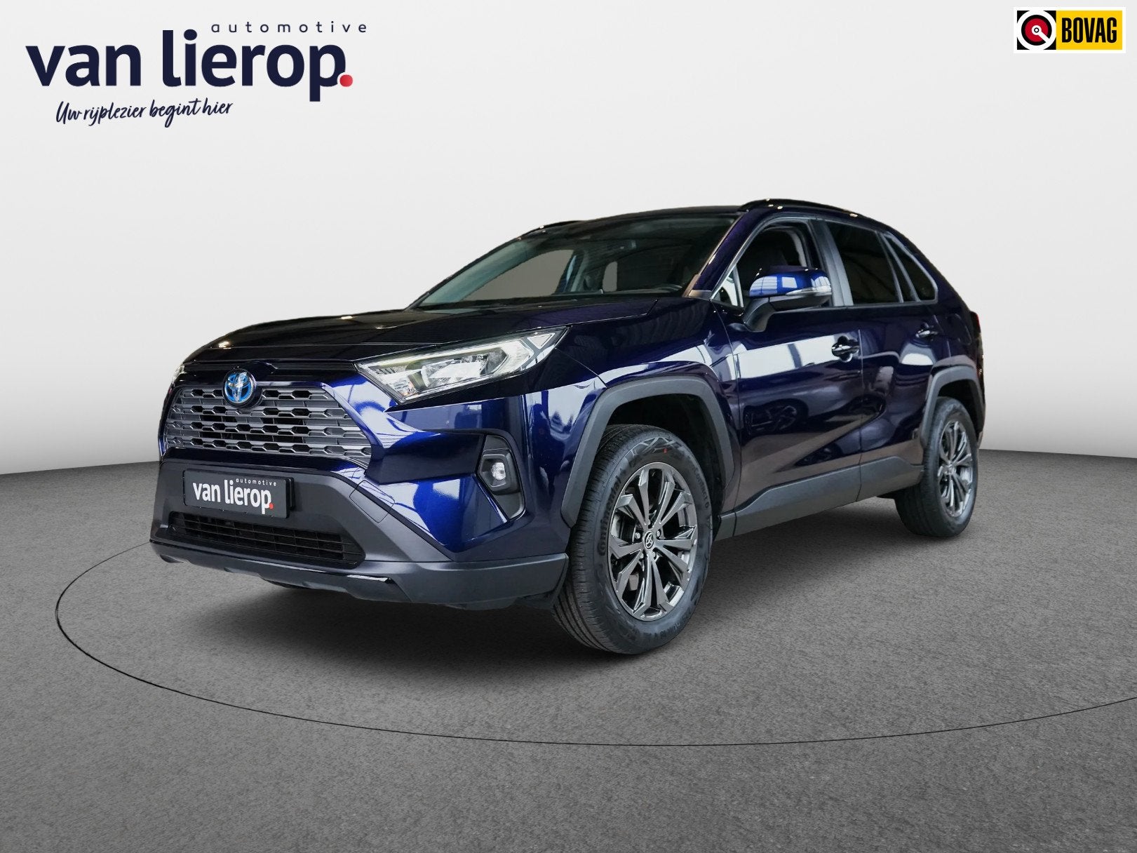 Toyota RAV4 2.5 Hybrid TREKHAAK | 1STE EIG. | DEALER ONDERHO, Auto's, Dealer onderhouden, Stof, Gebruikt, Zwart