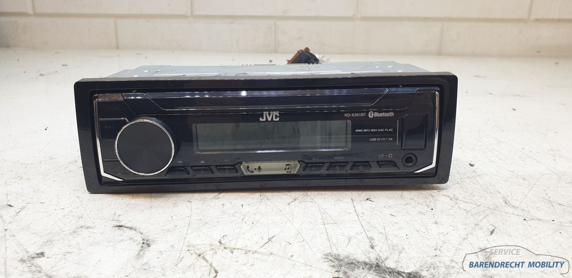 Bluetooth Radio JVC KD-X351BT enkeldin 1-din carkit bluetoot