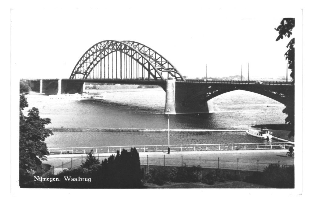 984369	Nijmegen	Waalbrug	1957 Gld	Gelopen met Postzegel