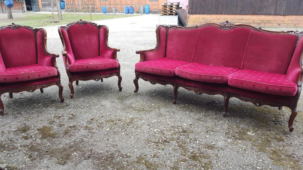 Lodewijk banken en fauteuis, Ophalen