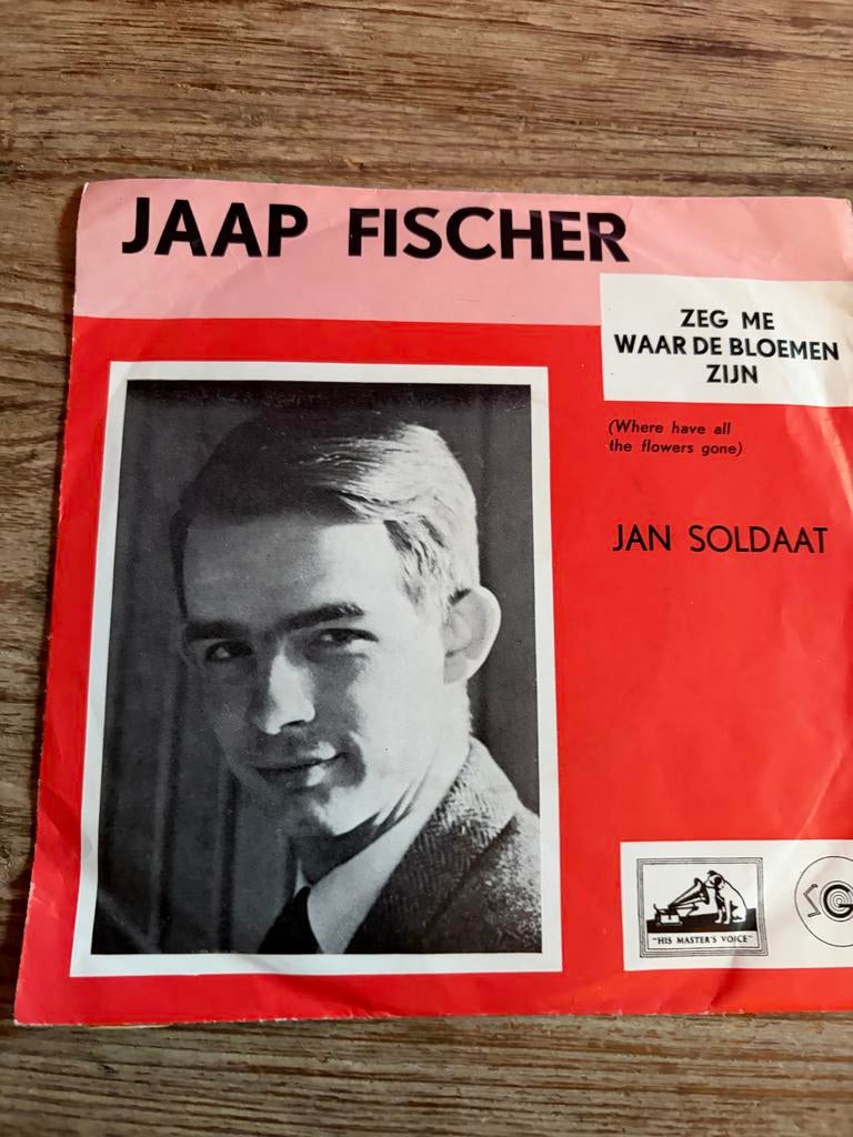 Jaap Fischer - Zeg Me Waar De Bloemen Zijn (EP), Cd's en Dvd's, Gebruikt, 7 inch, Levenslied of Smartlap, Fotohoes