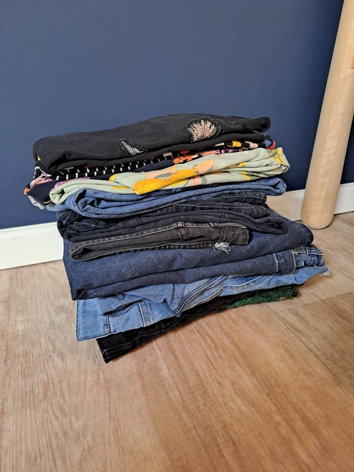 Positiekleding maat S, Kleding | Dames, Positiekleding, Ophalen, Gedragen, Blauw, Broek of Spijkerbroek