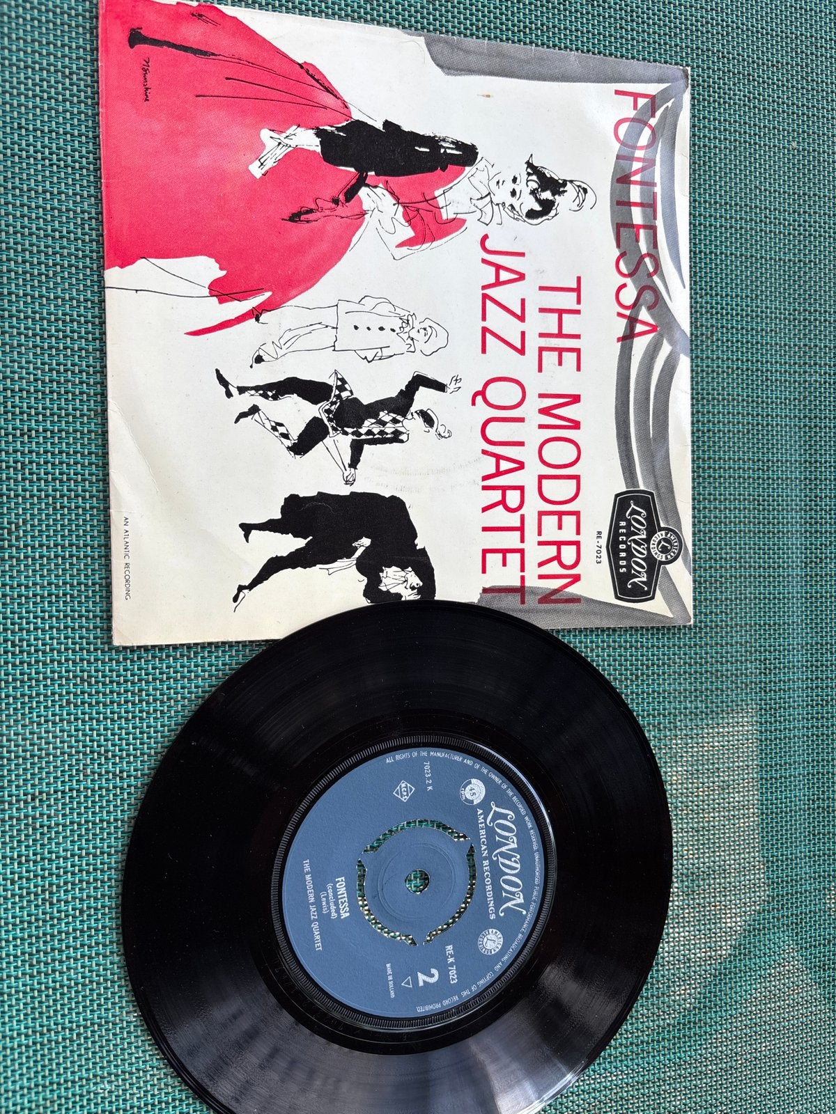 The Modern Jazz Quartet - Fontessa (7 inch vinyl), Ophalen of Verzenden, Gebruikt, 7 inch