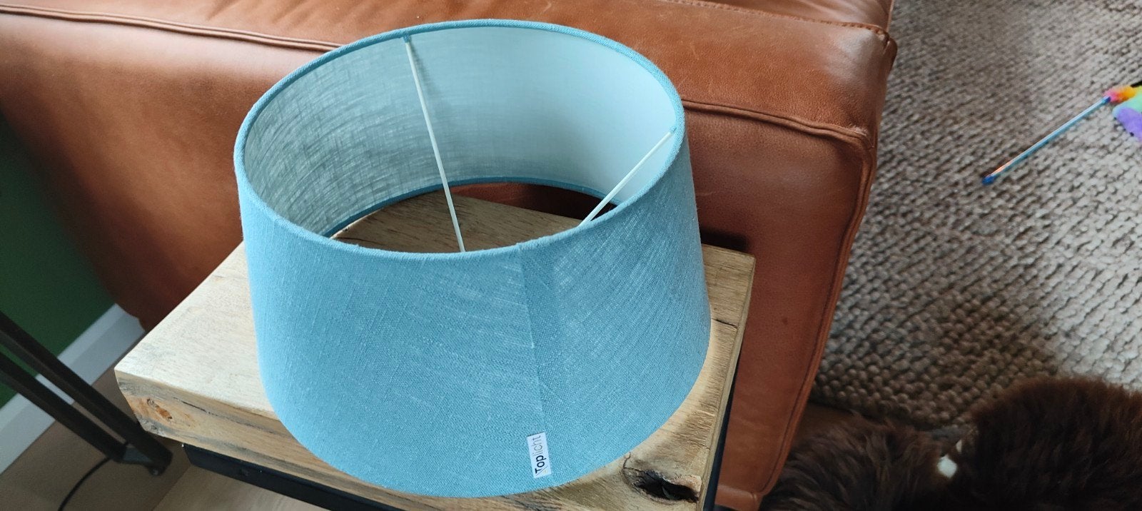 2 x Toplicht Lampenkappen van Loods5 E27 - 25x30x15 cm, Rond, Ophalen of Verzenden, Zo goed als nieuw, Textiel