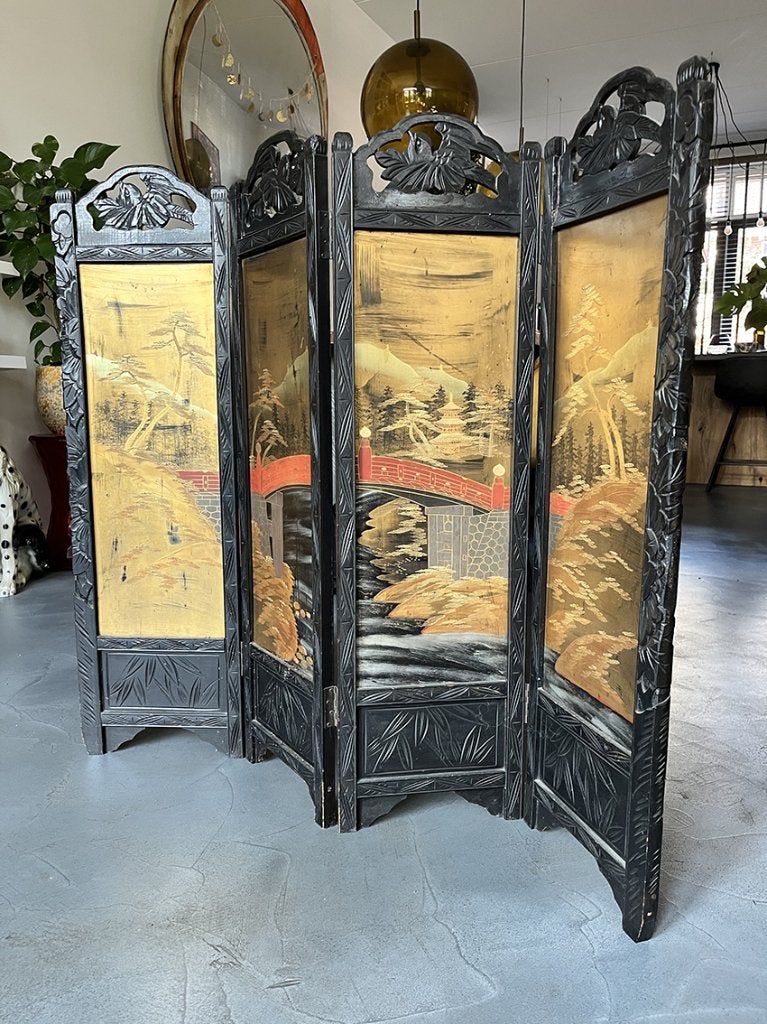 Oud Japans kamerscherm, Ophalen, Gebruikt