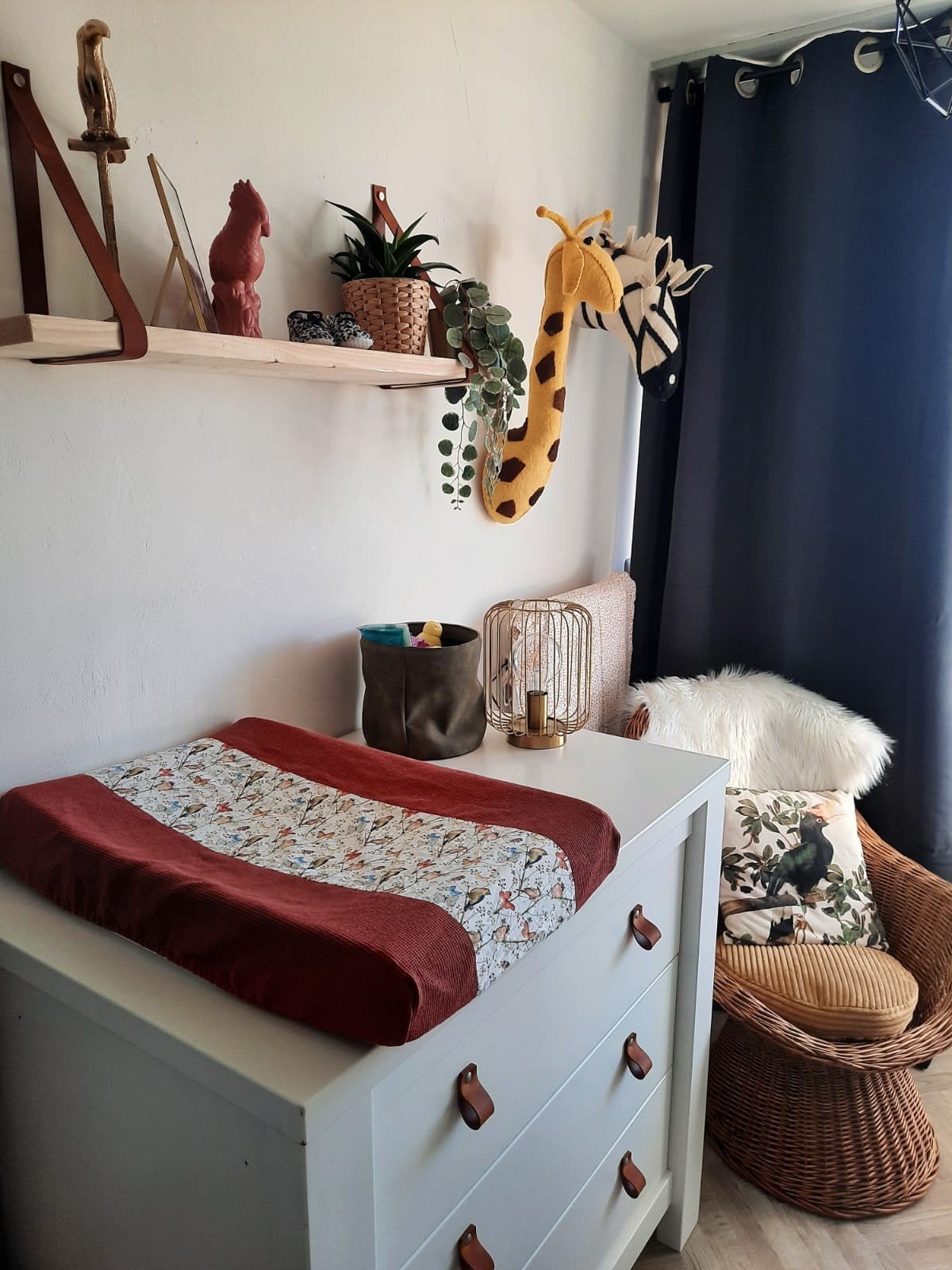 Complete babykamer: ledikant Bopita, kast en commode., Kinderen en Baby's, Kinderkamer | Complete kinderkamers, Ophalen, Gebruikt