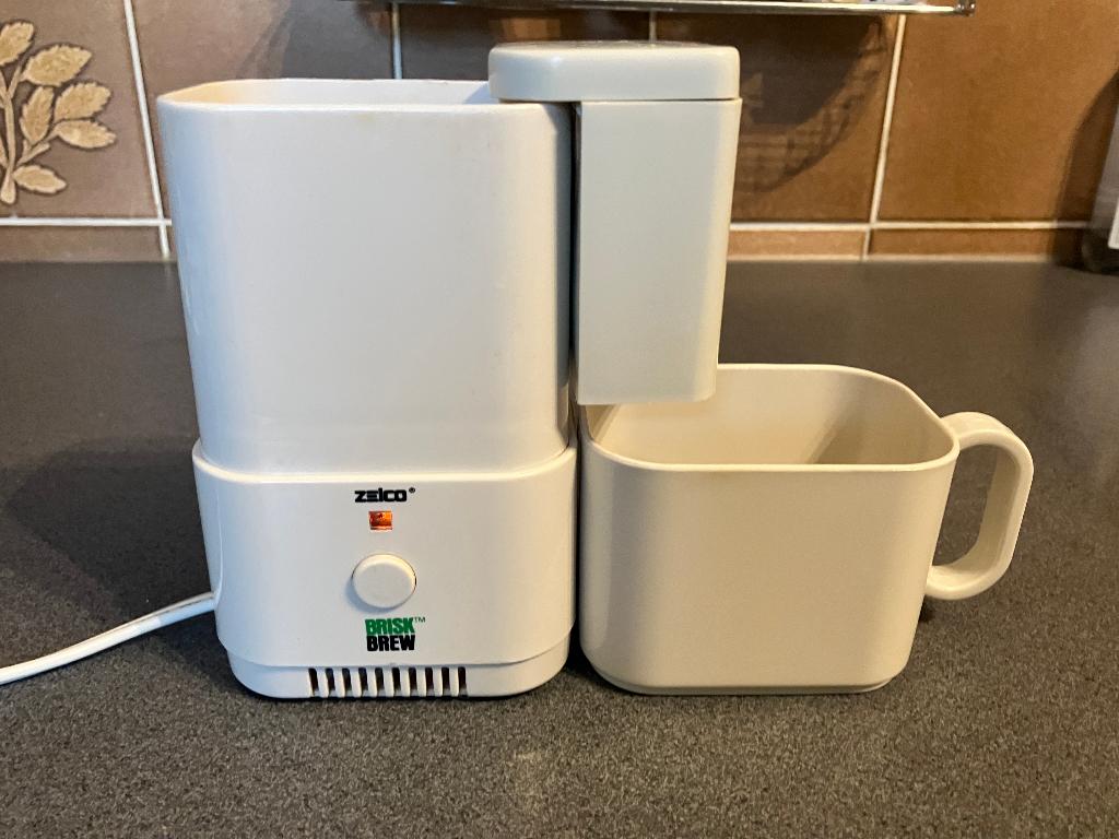 compact éénkops koffiezet apparaat voor op reis, Witgoed en Apparatuur, Koffiezetapparaten, Gebruikt, Koffiemachine, Gemalen koffie