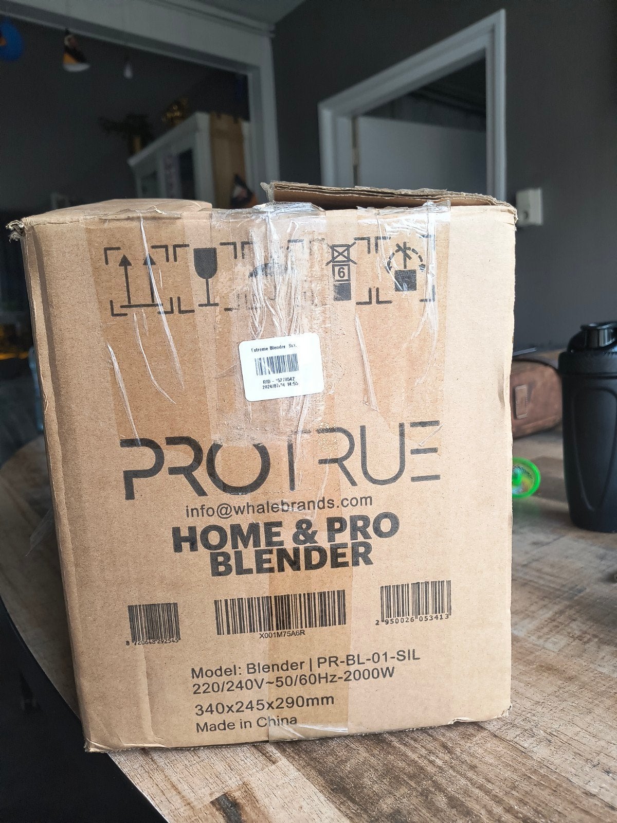 Protrue Home & Pro Blender PR-BL-01-SIL - 2000W, Witgoed en Apparatuur, Ophalen, Zo goed als nieuw, Powerblender