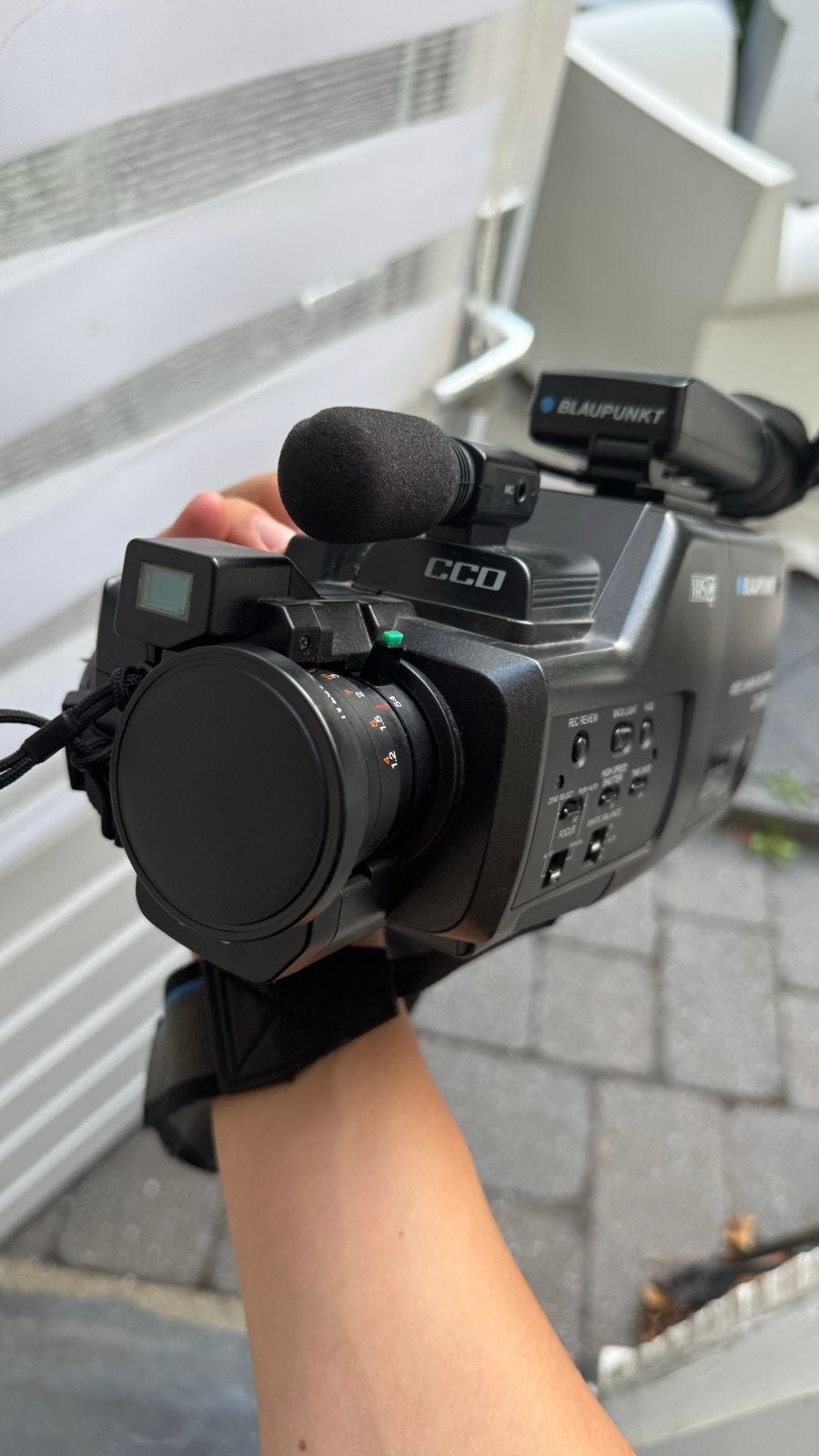 Blaupunkt CR-5000 VHS-C Videocamera met Tas en Accu, Ophalen, VHS-C of SVHS-C, Camera