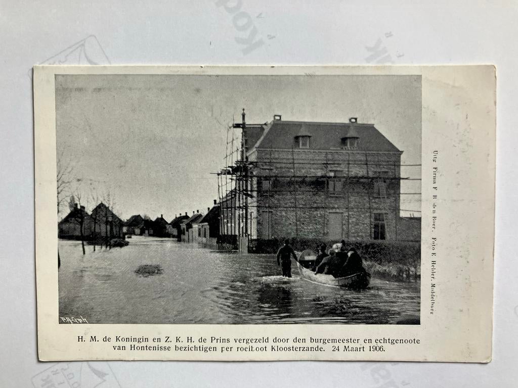 Kloosterzande 1906, burgemeester van Hontenisse, Ophalen of Verzenden, Voor 1920, Zuid-Holland