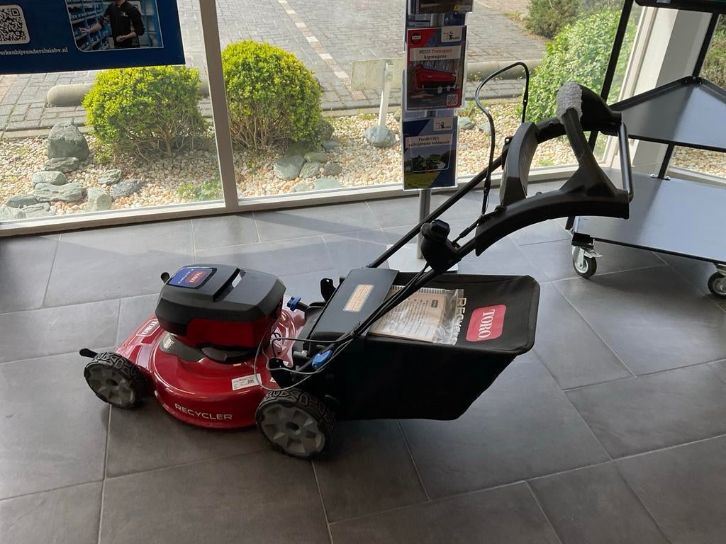 Toro Recycler grasmaaier, Tuin en Terras, Grasmaaiers, Cirkelmaaier, Gebruikt, Accu-grasmaaier, Ophalen of Verzenden