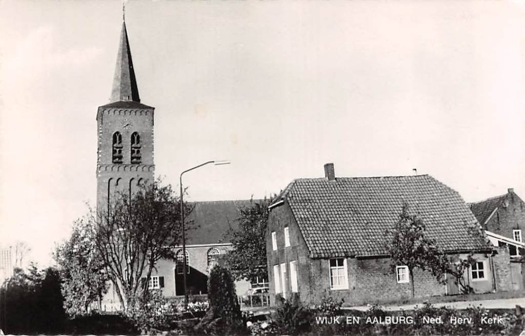 Wijk en Aalburg Ned. Hervormde Kerk Noord-Brabant, Ophalen of Verzenden, 1960 tot 1980, Gelopen, Noord-Brabant